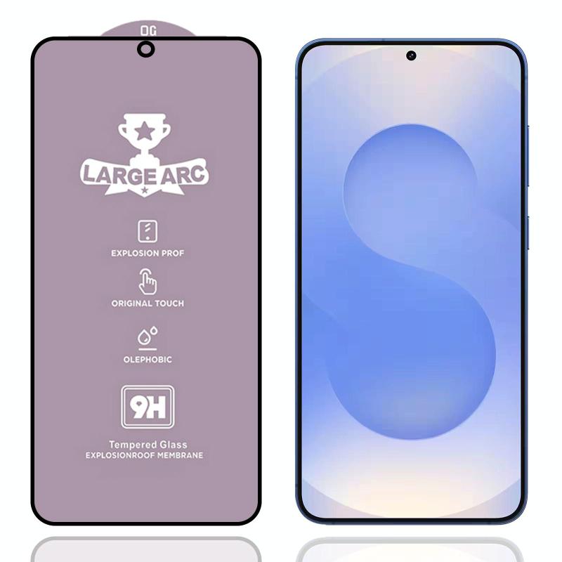 For Samsung Galaxy S25 5G 9H 0.18mm High Aluminum Large Arc Tempered Glass Film, Support Fingerprint Unlocking