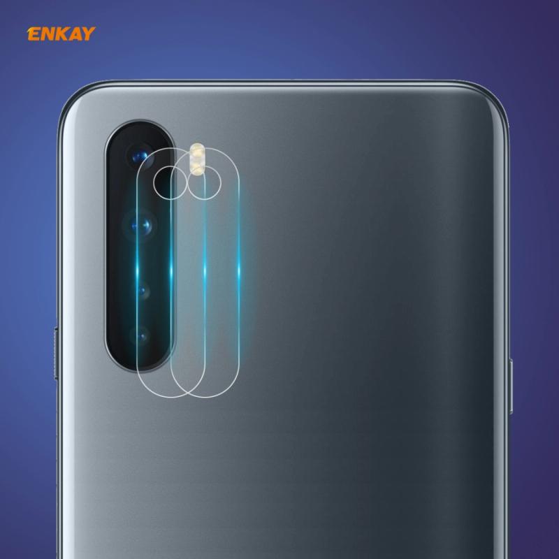 For OnePlus Nord 2 PCS Hat-Prince ENKAY 0.2mm 9H 2.15D Round Edge Rear Camera Lens Tempered Glass Film Protector (ENKAY)